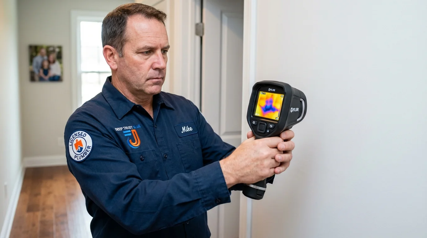 Thermal imaging leak detection by Johns Plumbing LLC in Goldthwaite
